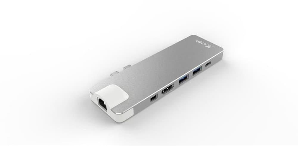USB-C Compact Dock 4K 8Port, argent Hub USB + station d’accueil LMP 785300143374 Photo no. 1