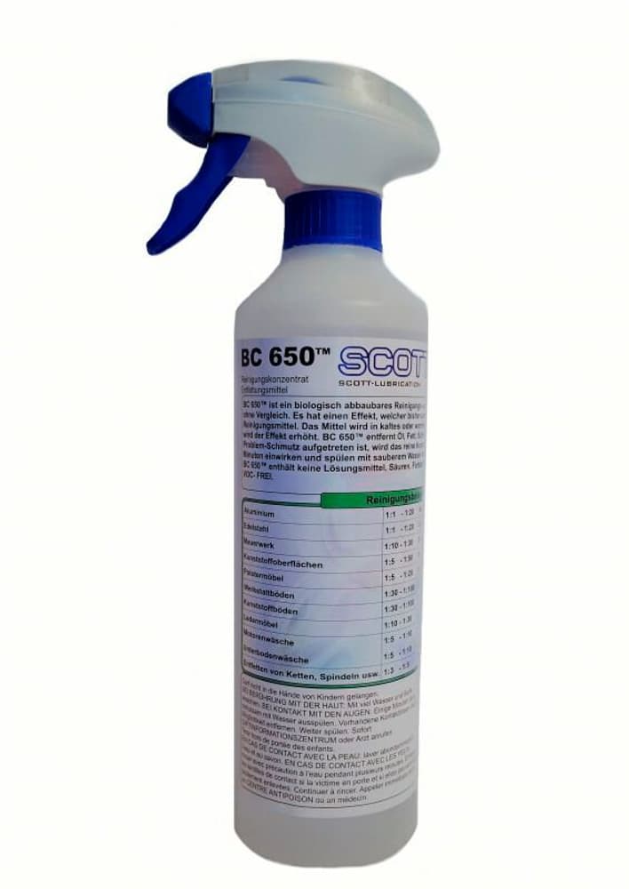 Scott BC 650 Concentré de nettoyage, dégraissant-500 ml Produits de nettoyage Scott Lubrication 669700104941 Photo no. 1