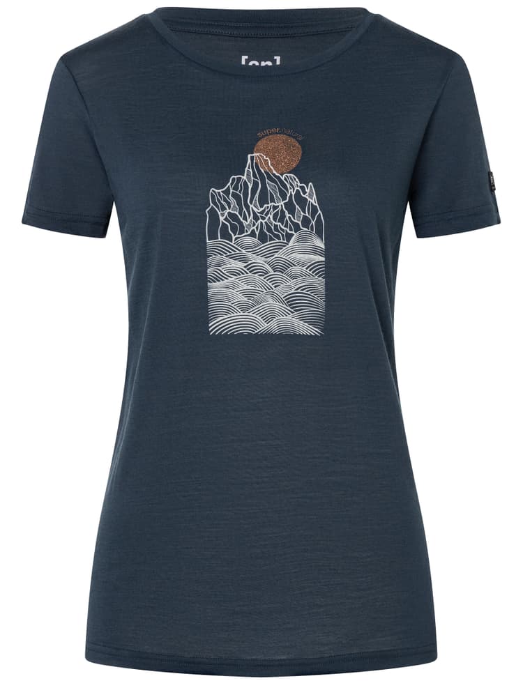 W Preikestolen Cliffs T-shirt super.natural 466423700622 Taille XL Couleur bleu foncé Photo no. 1