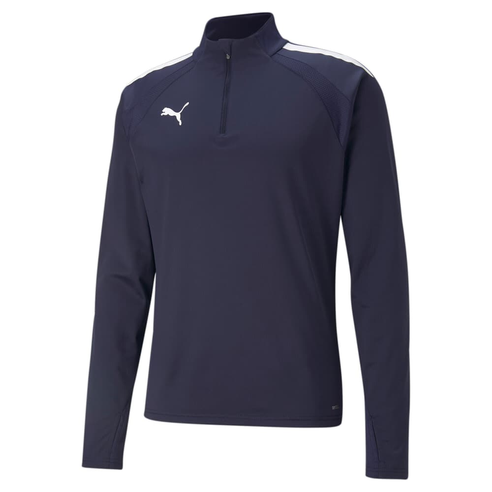 teamLIGA 1/4 Zip Top Pull-over Puma 491132700365 Taille S Couleur petrol Photo no. 1