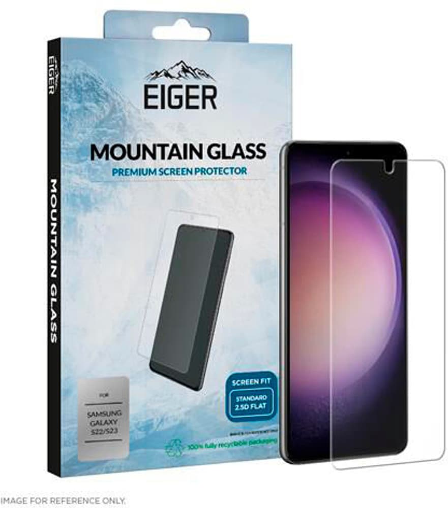 Display-Glas (1er-Pack) Mountain Glass 2.5D clear S23 Pellicola protettiva per smartphone Eiger 798800101731 N. figura 1
