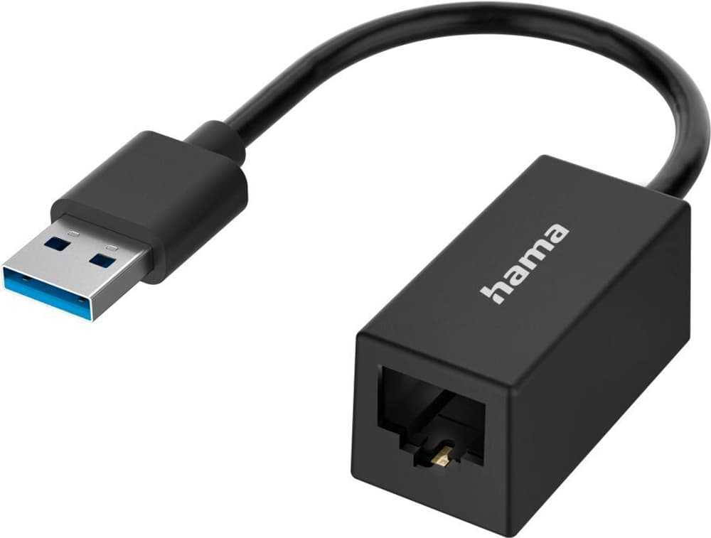 Presa USB - Porta LAN/Ethernet, Gigabit Ethernet Adattatore di rete USB Hama 785300179738 N. figura 1