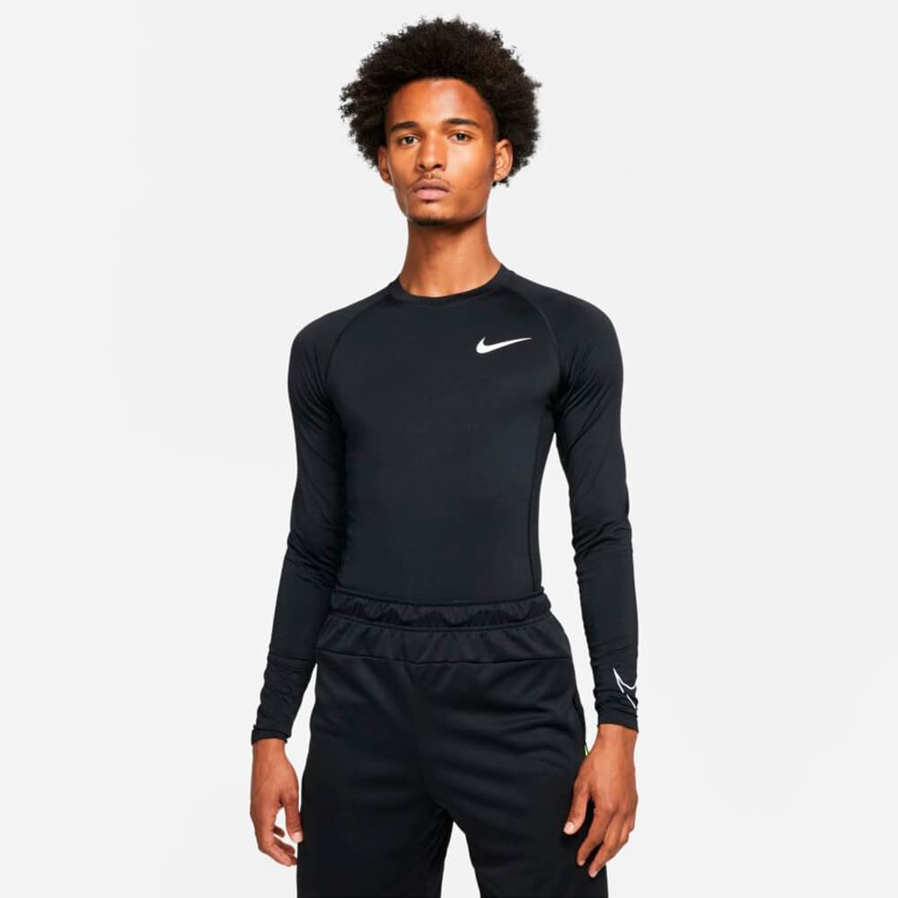 Pro Dri-FIT Tight Fit Top Chemise à manches longues Nike 491121700620 Taille XL Couleur noir Photo no. 1