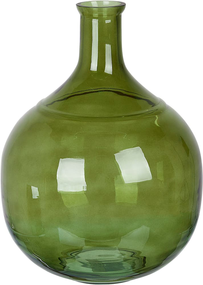 Blumenvase Glas olivgrün 34 cm ACHAAR Vase Beliani 655996700000 Bild Nr. 1