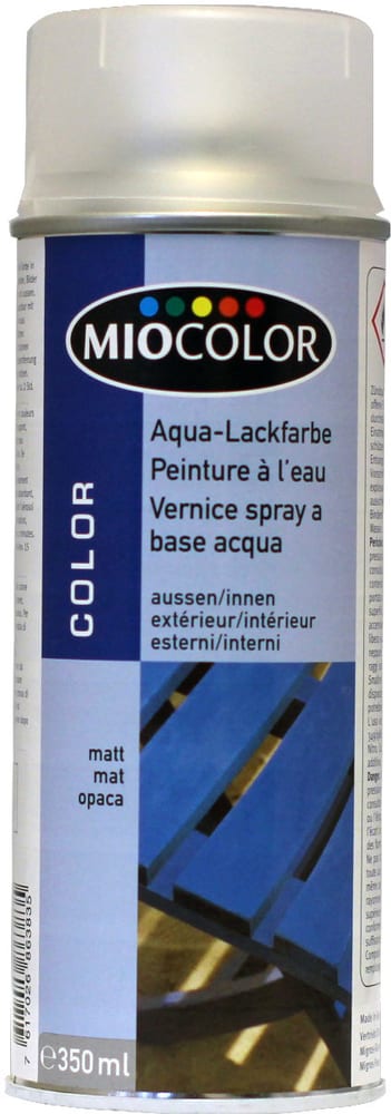 Vernice spray acrilica a base acqua Lacca colorata Miocolor 660831000000 Colore Transparente Contenuto 350.0 ml N. figura 1