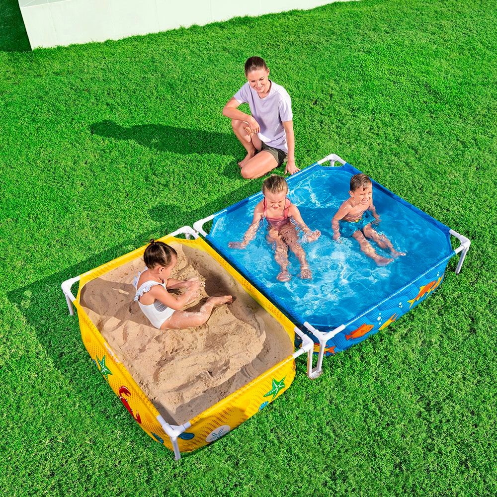 Piscina My First Frame Pool and Sandpit Piscina tubolare Bestway 647410400000 N. figura 1
