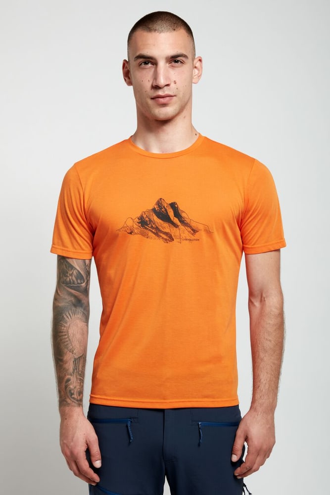 Classic Diego T-shirt de trekking Trevolution 467581600536 Taille L Couleur orange clair Photo no. 1