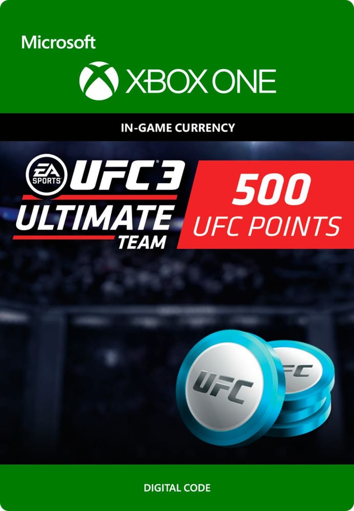 Xbox One - UFC 3: 500 UFC Points Game (Download) 785300135551 N. figura 1