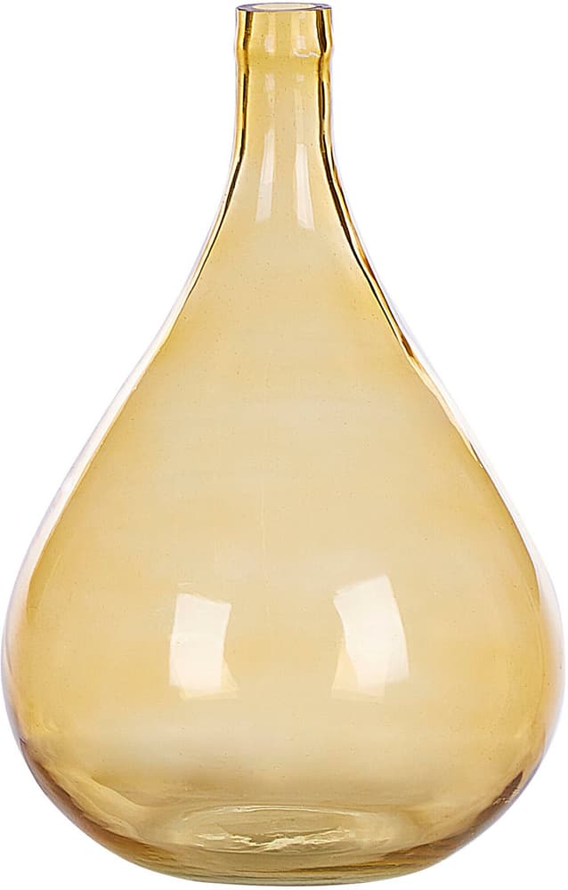 Vase en verre 31 cm jaune BHATURA Vase Beliani 759254100000 Photo no. 1