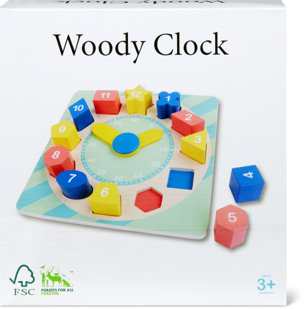 Woody Orologio Giochi educativi Woody 749301500000 N. figura 1