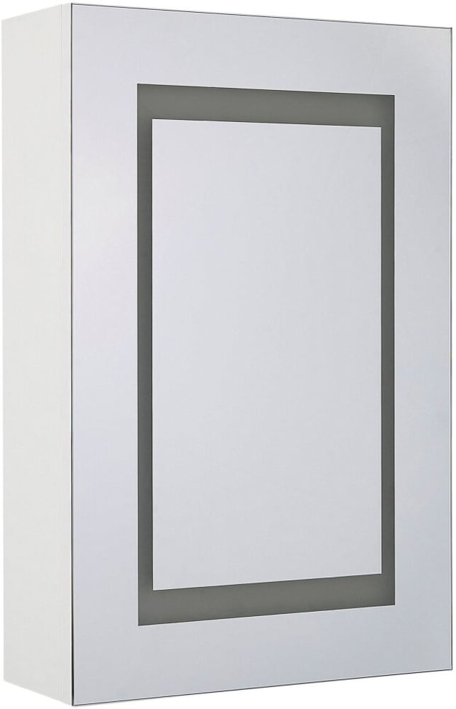 Bad Spiegelschrank weiss / silber mit LED-Beleuchtung 40 x 60 cm MALASPINA Schrank Beliani 759223400000 Bild Nr. 1