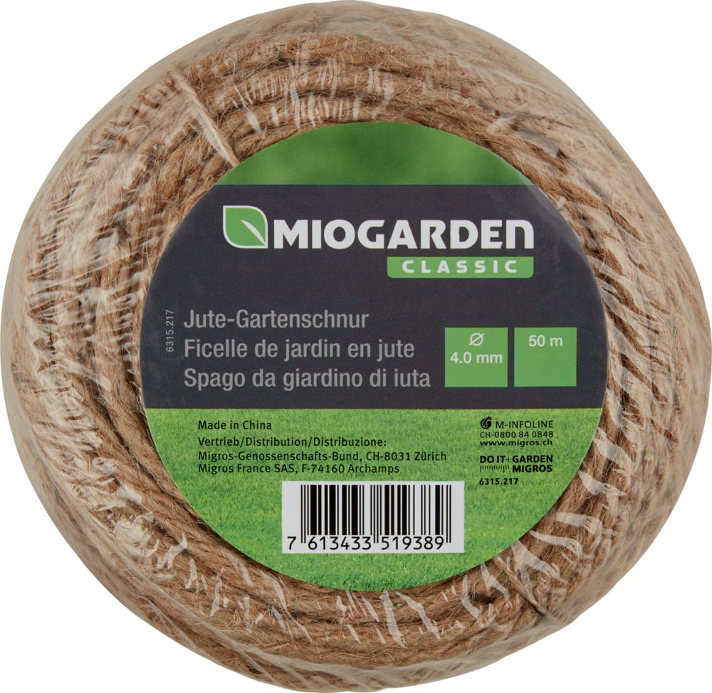 Jute 50 m Cordeau Miogarden Classic 631521700000 Photo no. 1