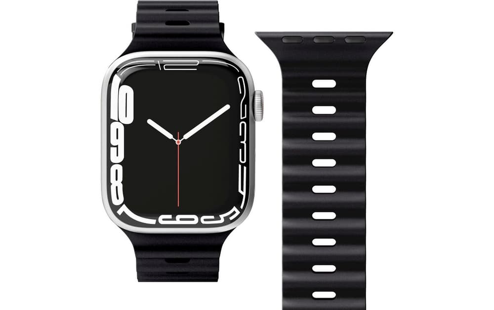 Wave Band Apple Watch 38/40/41 mm Black Braccialetto per smartwatch Vonmählen 785302421514 N. figura 1
