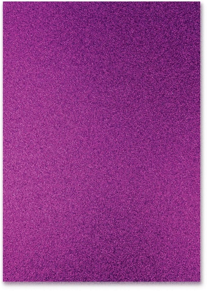 Cartoncino glitterato A4, 300 g/m², 10 fogli, viola Cartone glitterato URSUS 785302426893 N. figura 1