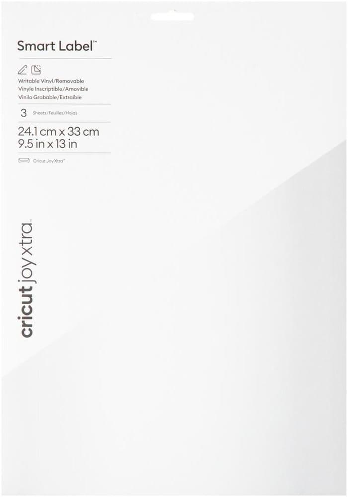 Joy Xtra Film vinyle Joy Xtra Smart amovible. 24 x 33 cm, 3 Stück, blanc Matériaux pour traceurs de découpe Cricut 785302414512 Photo no. 1