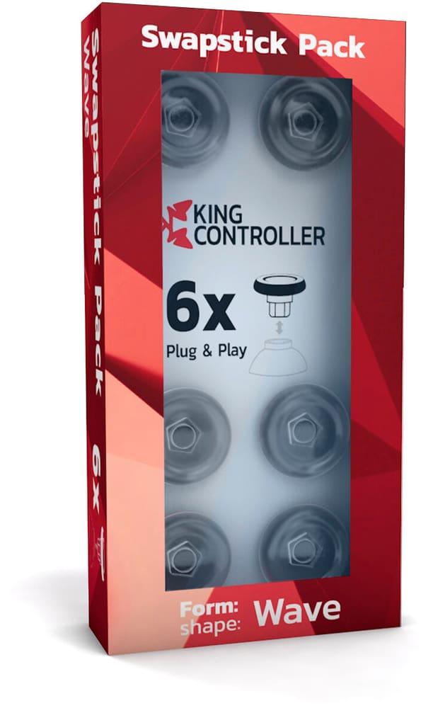 Swapstick Sixpack Concave Transparent Accessori per controller da gaming King Controller 785300166562 N. figura 1