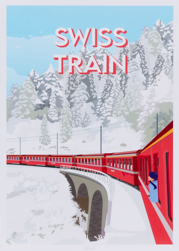 SWISS TRAIN Poster La Jonx 433050600000 Photo no. 1