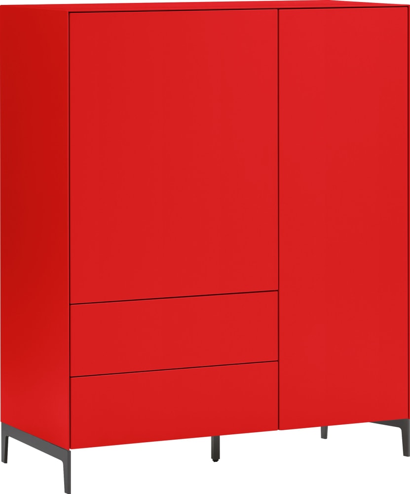 LUX Highboard 400847400000 Dimensioni L: 100.0 cm x P: 46.0 cm x A: 123.5 cm Colore Rosso N. figura 1