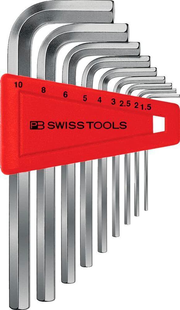 Sechskantstiftschlüsselsatz PB 210 H-10 /  1.5 - 10 mm Schlüssel PB Swiss Tools 669700124685 Bild Nr. 1