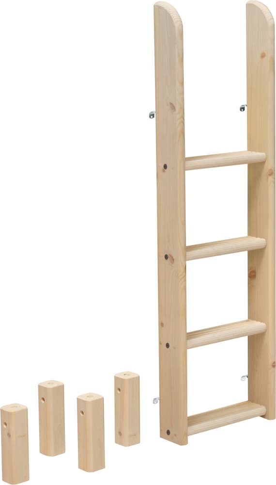 Flexa CLASSIC Leiter gerade Etagenbett CLASSIC Leiter gerade Etagenbett Flexa 405057300000 Grösse B: 41.0 cm x T: 11.0 cm x H: 161.5 cm Farbe Natur Bild Nr. 1
