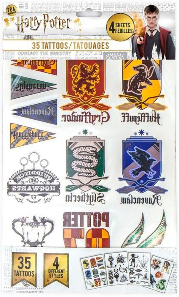 Harry Potter: Temporary Tattoos (Set of 35) Merchandise Cinereplicas 785302408260 Bild Nr. 1