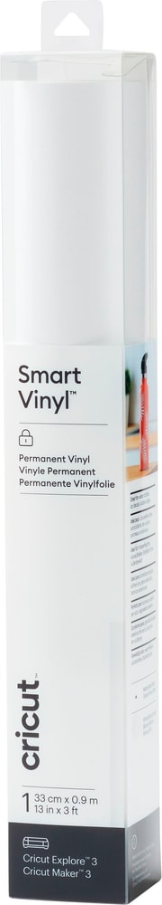 Vinyl Film Smart Matt Permanent 33 x 91 cm, Bianco Materiali da taglio per plotter Cricut 669612500000 N. figura 1