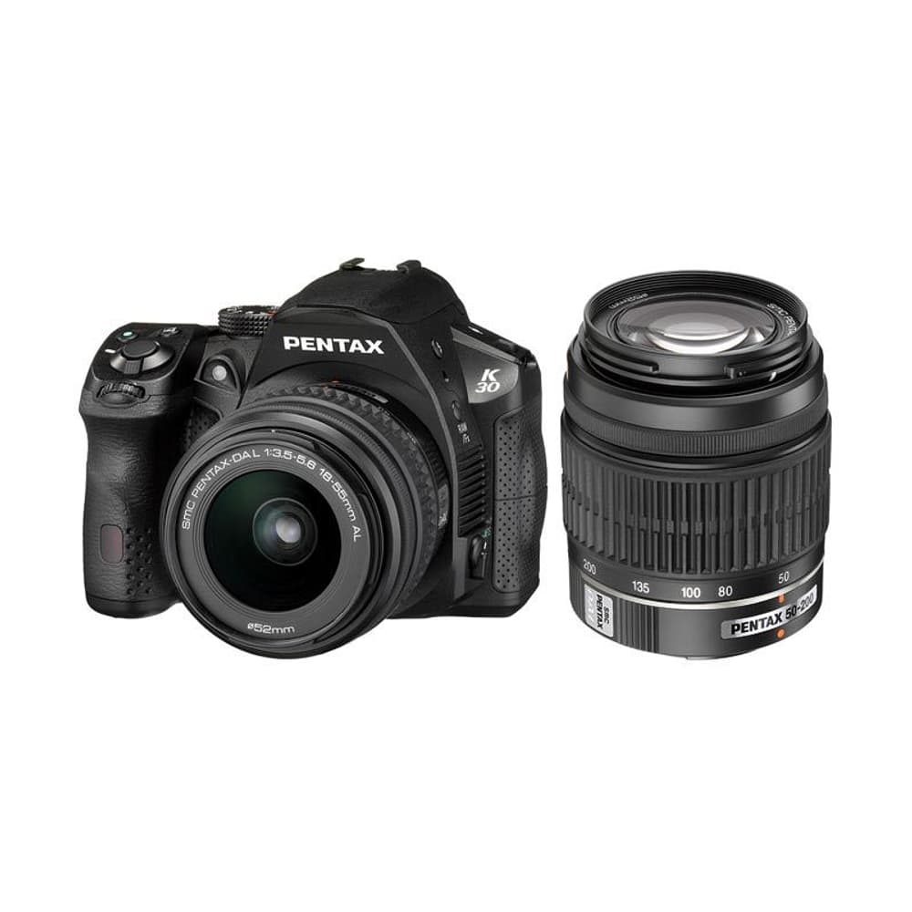 Pentax K-30 black Kit18-55/50-200/Sac/4G Pentax 95110003480413 Photo n°. 1