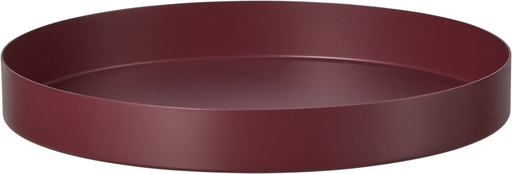 LIVIA Plate décorative 441522700000 Couleur Rouge foncé Dimensions H: 2.5 cm Photo no. 1