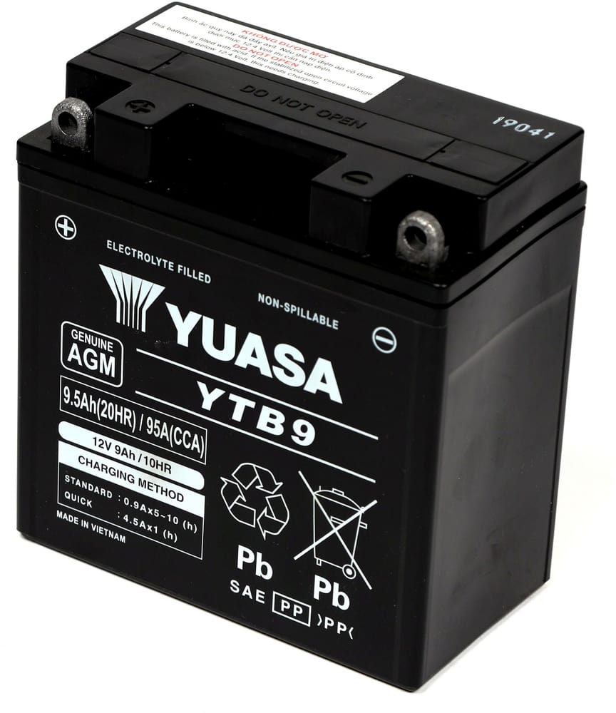 Batterie AGM 12V/9.5Ah/95A Motorradbatterie 621220300000 Bild Nr. 1