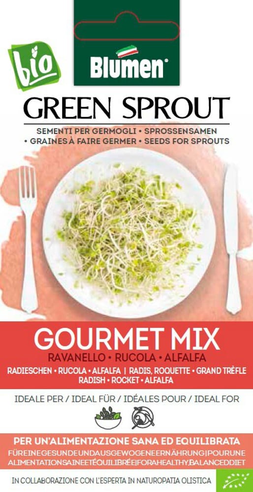 BIO Sprossensamen Gourmet Mix 40g Sprossen & Keimlinge Blumen 650241900000 Bild Nr. 1