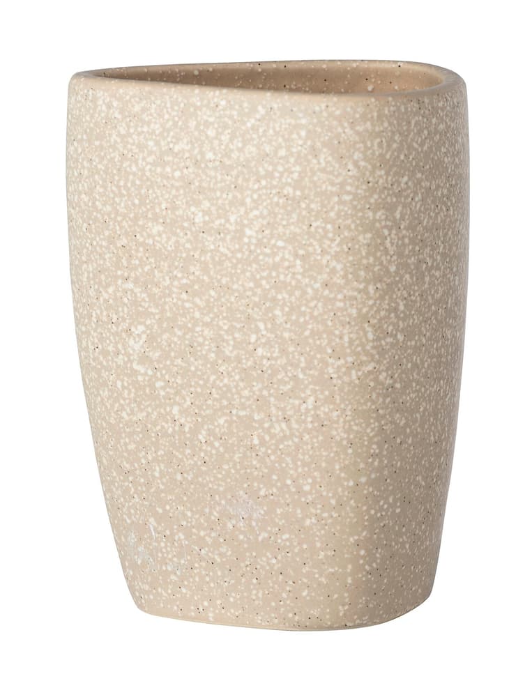 Bicchiere portaspazzolini Pion in ceramica beige WENKO 674073500000 N. figura 1