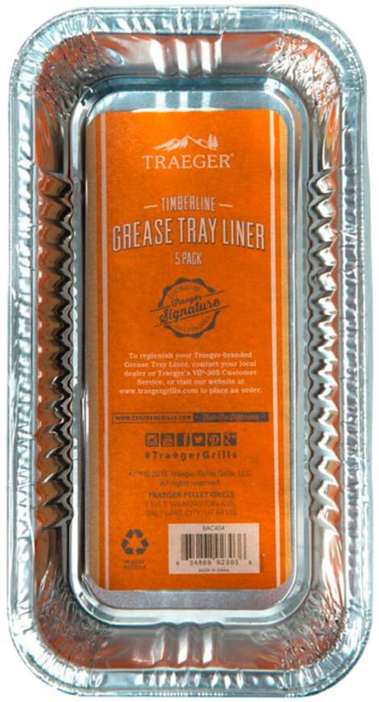 Insert pour gril Timberline Grease Tray 5 Pack Insert pour gril Traeger 669700119493 Photo no. 1