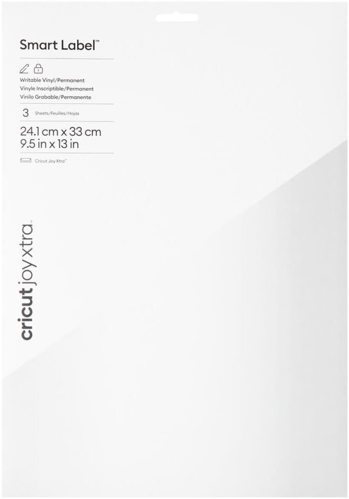 Joy Xtra Pellicola in vinile Joy Xtra Smart permanente, 24 x 33 cm, 3 pezzi, bianco Materiali da taglio per plotter Cricut 785302414493 N. figura 1