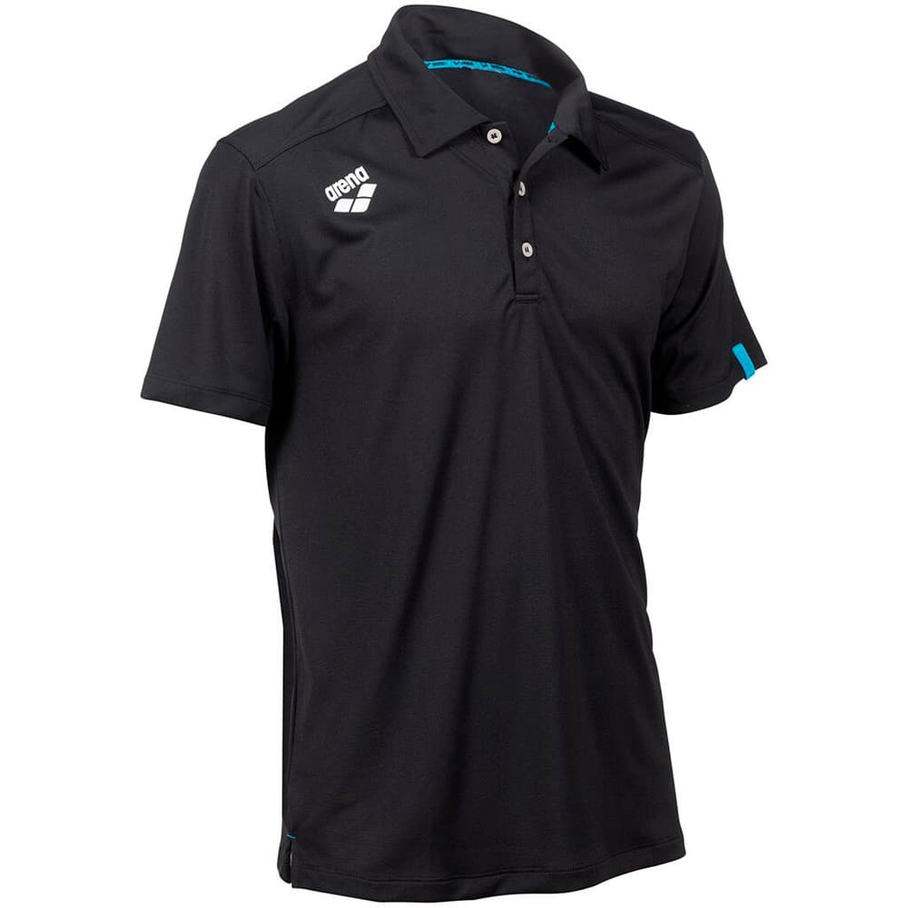 Team Poloshirt Solid T-Shirt Arena 468713000520 Grösse L Farbe schwarz Bild-Nr. 1