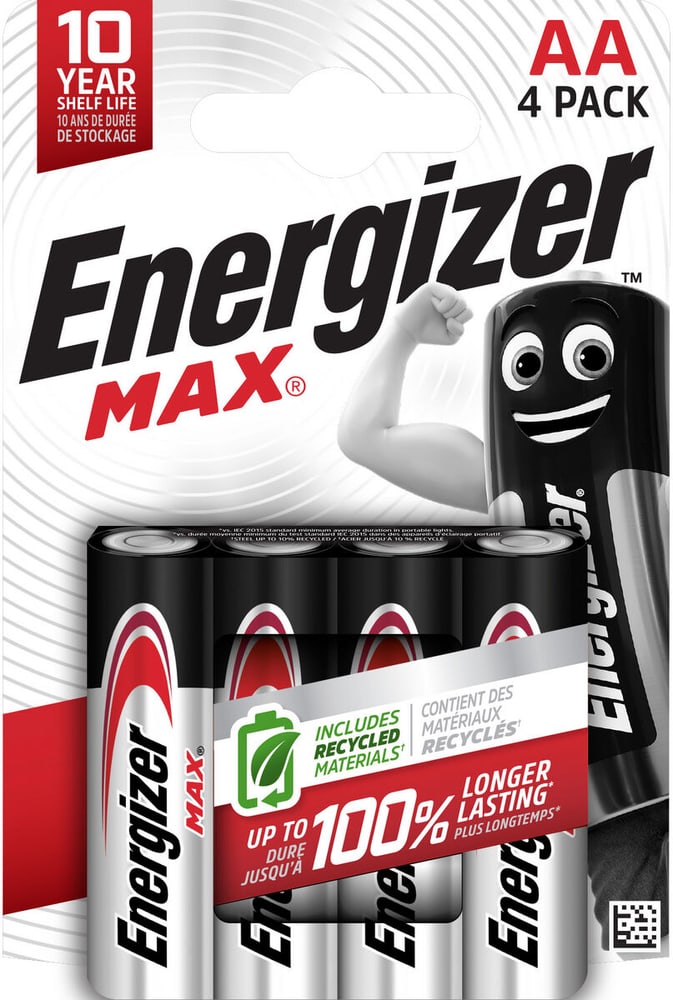 MAX AA/LR6 4p. Batterie Energizer 704757100000 Photo no. 1