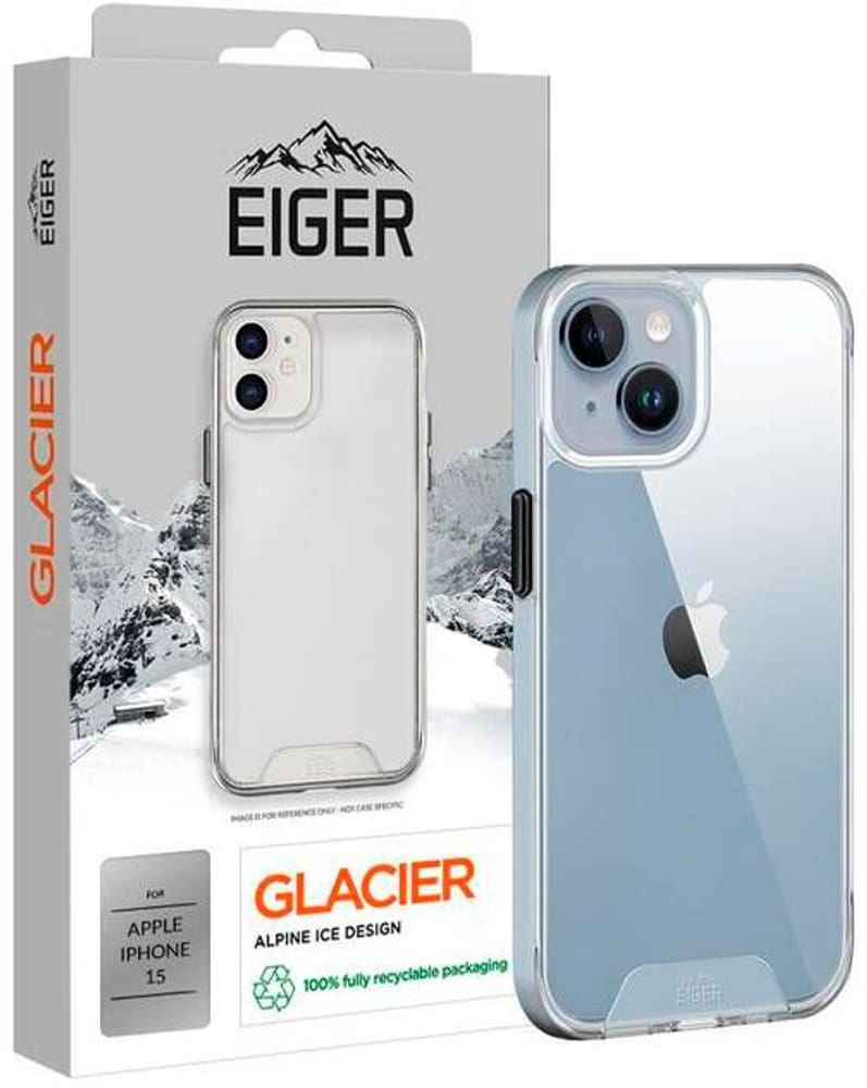 Glacier Case iPhone 15 transparente Cover smartphone Eiger 785302408683 N. figura 1