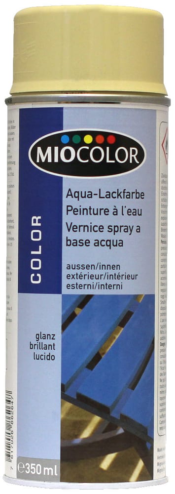 Acryl Lackspray wasserbasierend Buntlack Miocolor 660803500000 Farbe Cremeweiss Inhalt 350.0 ml Bild Nr. 1