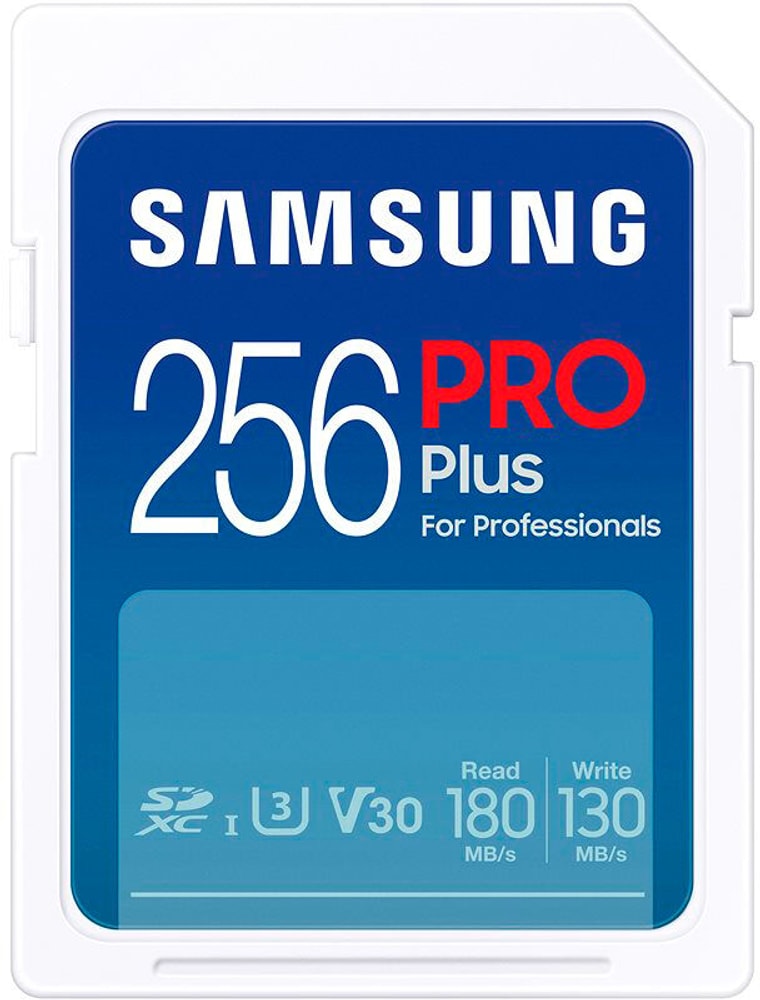 Pro+ SDXC 180MB/s 256GB V30, U3 Carte mémoire Samsung 798340900000 Photo no. 1