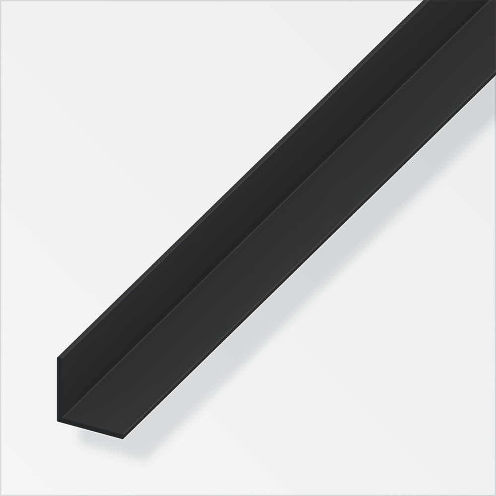 Cornière isocèle 1 x 10 x 10 mm PVC noir 2 m Profilé angulaire alfer 605139800000 Photo no. 1
