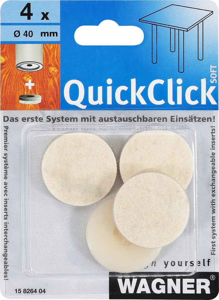 QuickClick-Gleiter soft Möbelfüße Wagner System 605866800000 Bild Nr. 1