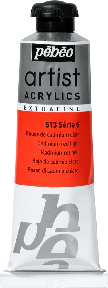 Pébéo Acrylic Extrafine Colori acrilici Pebeo 663509051300 Colore Rosso Cad. Ch. N. figura 1