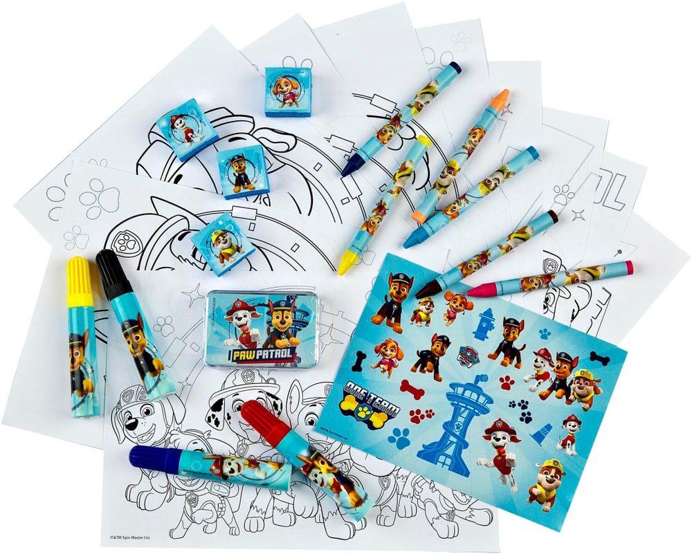 Set da colorare scatola creativa Paw Patrol 26 pezzi Set da disegno Undercover 785302426801 N. figura 1