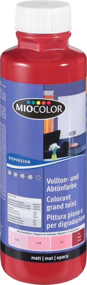 Colorant grand teint Peinture murale Miocolor 660733000000 Couleur Rouge Contenu 500.0 ml Photo no. 1