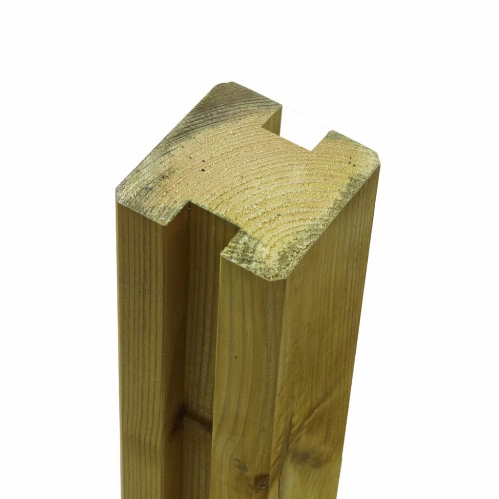 Palo profilato 2 scanalature 9x9x188 cm Impregnato a pressione NTR classe A Palo di legno PLUS 669700109184 N. figura 1