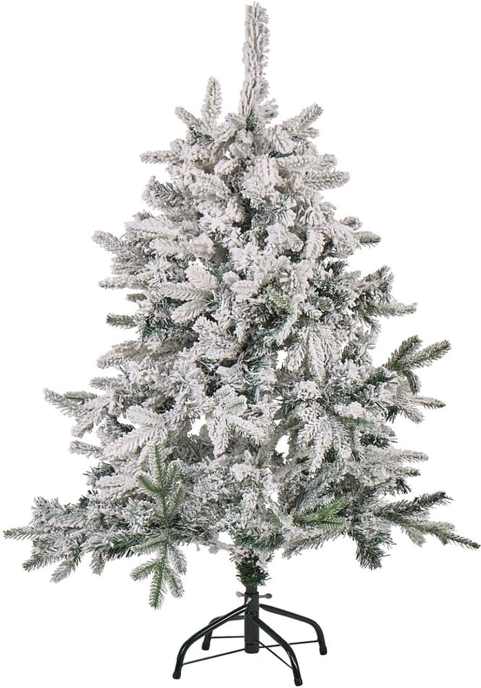 Sapin de Noël effet neige 120 cm blanc TOMICHI Arbre artificiel Beliani 659197300000 Photo no. 1