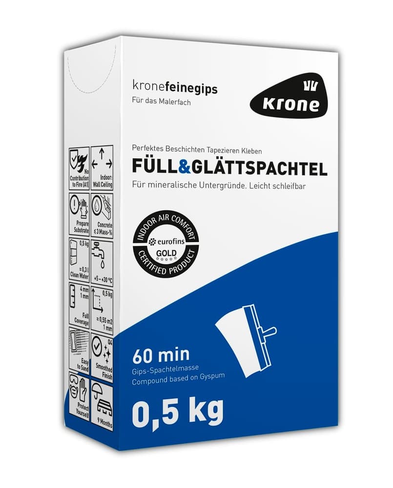 Füll&Glätt Spachtel 0.5 kg Spachtel Krone 676056200000 Bild Nr. 1