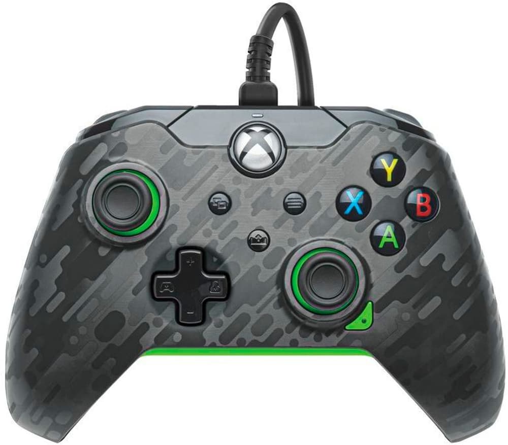 Wired Ctrl Xbox Series X/PC 049-012-CMGG Neon Carbon Green/Black Camo Controller da gaming Pdp 785300178679 N. figura 1