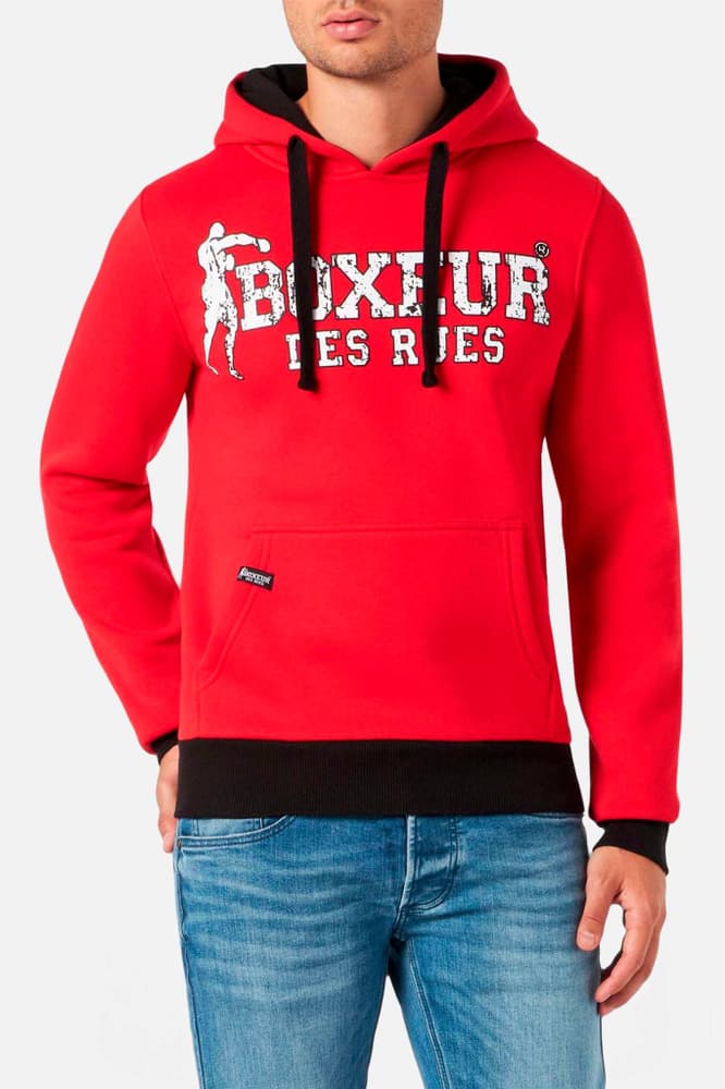 Man Hoodie Sweatshirt Sweatjacke Boxeur des Rues 472695900430 Grösse M Farbe rot Bild-Nr. 1