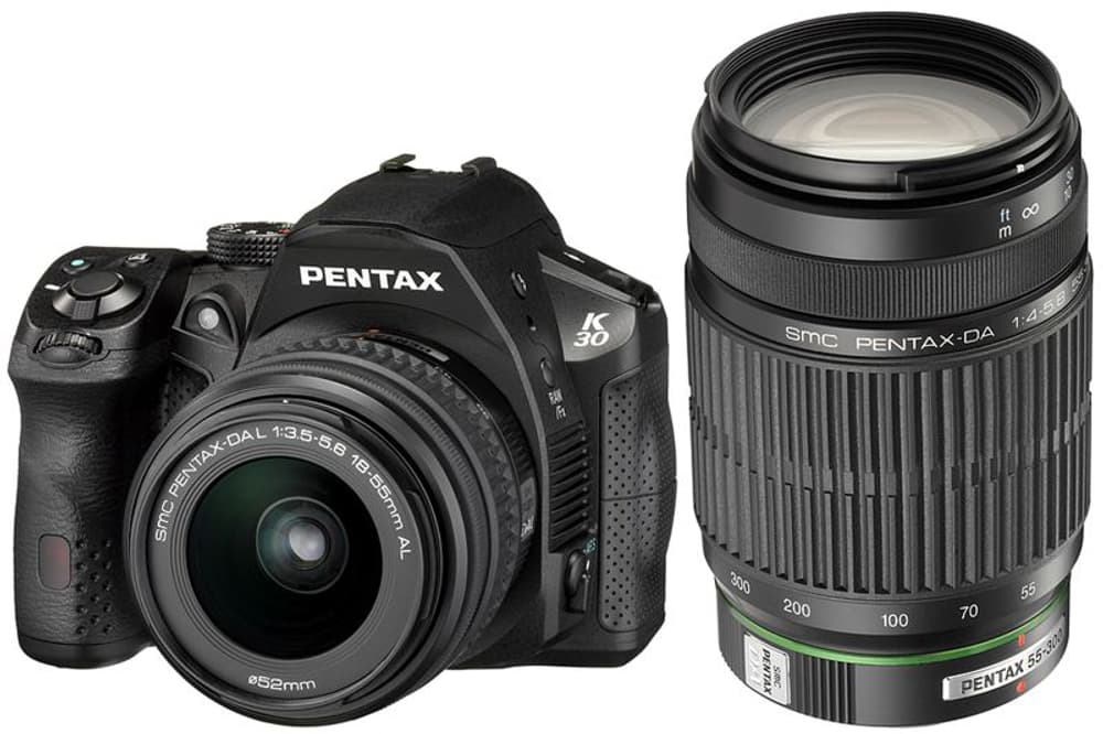 Pentax K-30 noir + 18-55mm+55-300mm Appa Pentax 95110003497713 Photo n°. 1