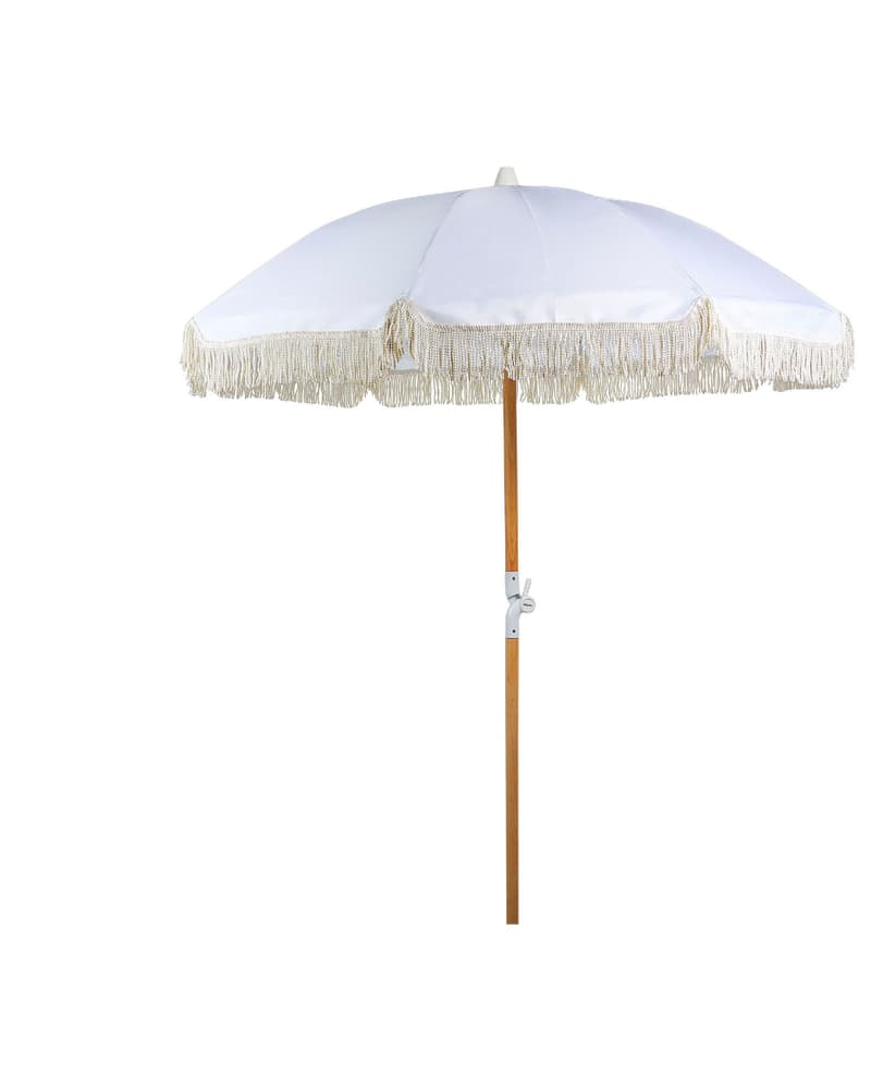 Ombrellone da giardino in tessuto bianco  150 cm MONDELLO Ombrellone da giardino Beliani 753828400000 N. figura 1